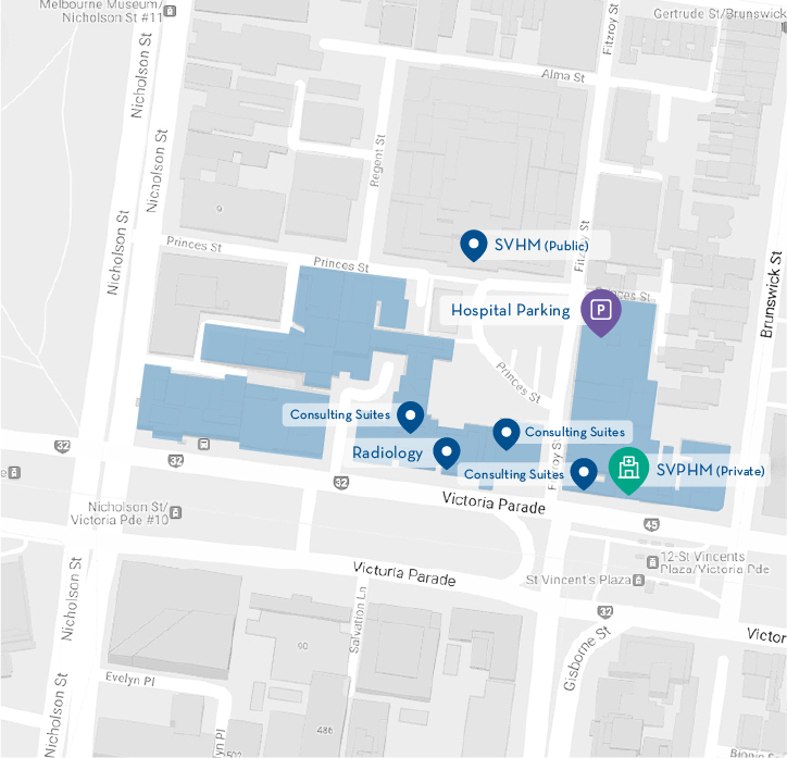 Map of Hospital